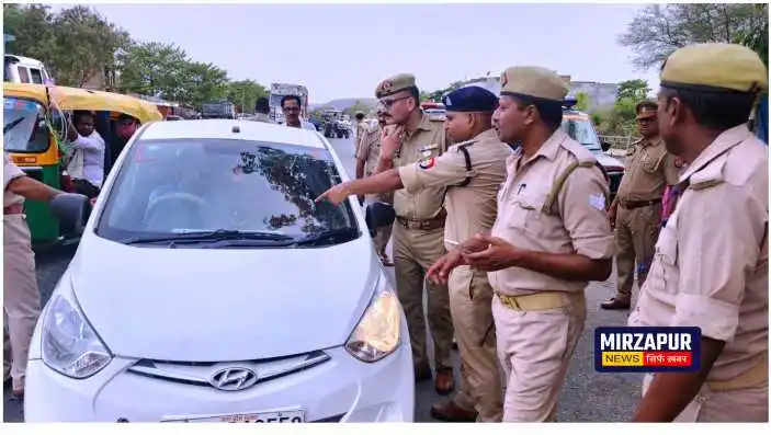 302 vehicles were fined in Mirzapur
