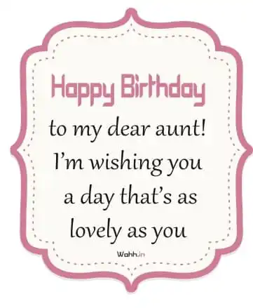 Birthday Messages SMS Quotes Status for Aunty in Hindi